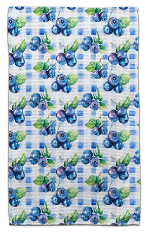 Plaid Bluberries Eco-Friendly Towel