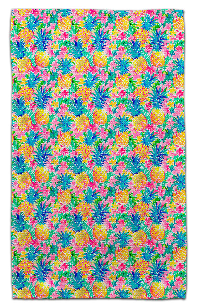 Colorful Pineapples Eco-Friendly Towel