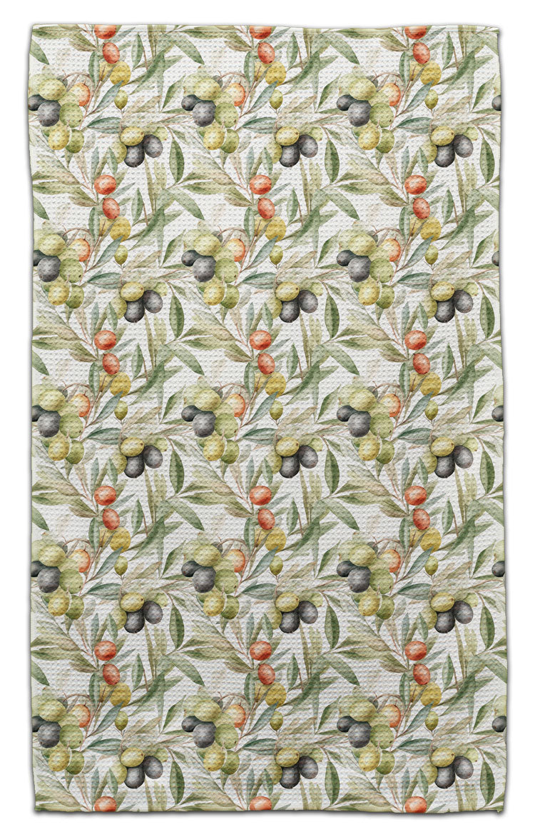 Tri-Colored Olives Eco-Friendly Towel