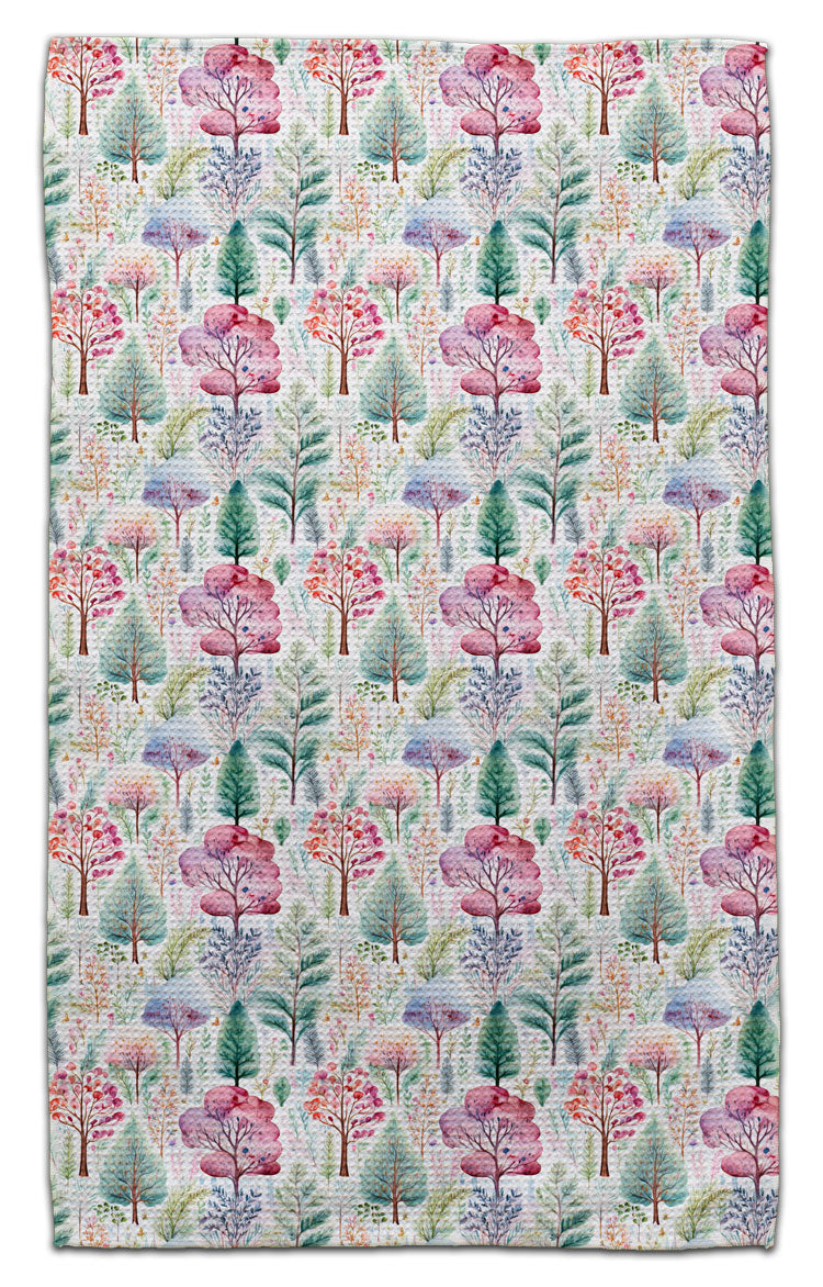 Multi Color Trees Eco-Friendly Towel