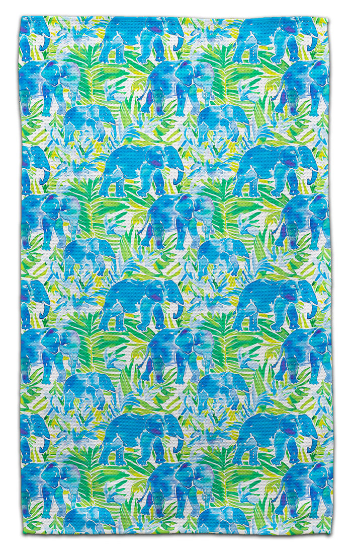 Blue Elephants Eco-Friendly Towel