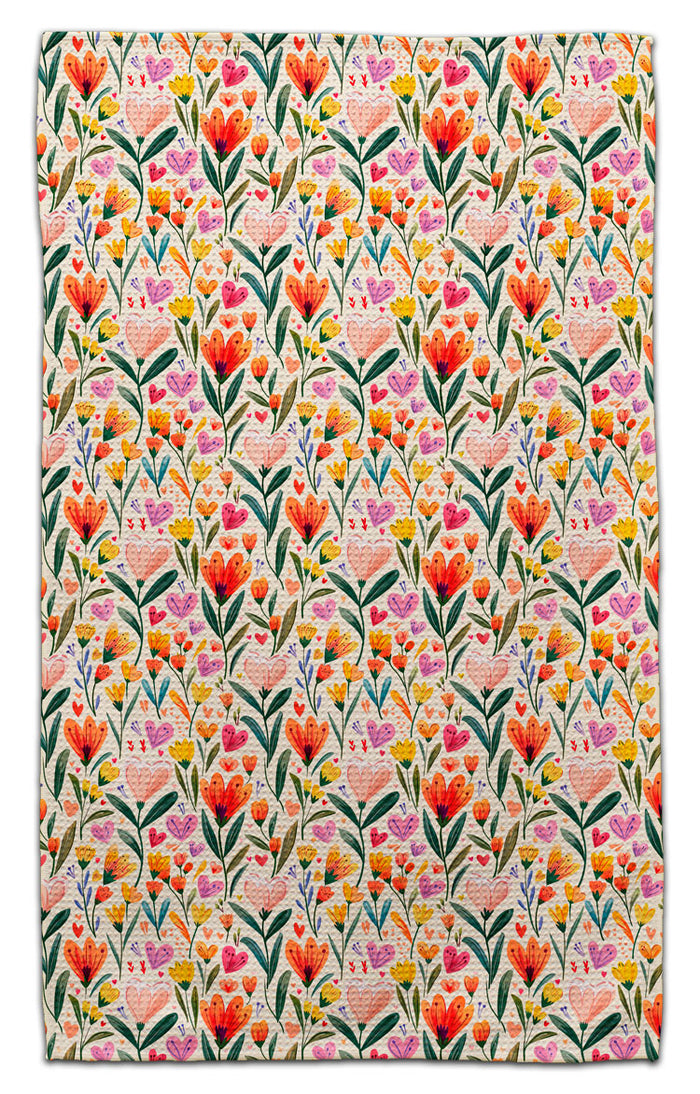 Pink & Orange Tulips Eco-Friendly Towel