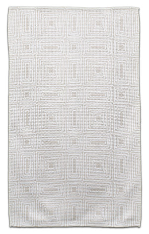 Beige Boho Rectangles Eco-Friendly Towel