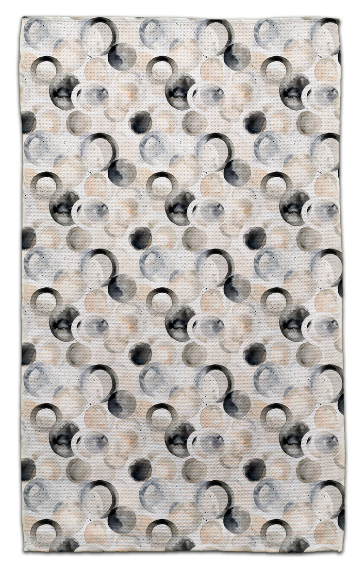 Beige Geo Circles Eco-Friendly Towel