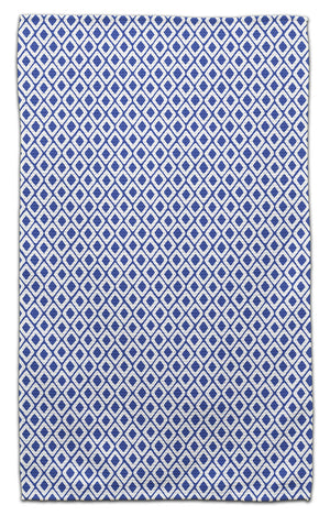 Blue Geo Double Diamond Eco-Friendly Towel