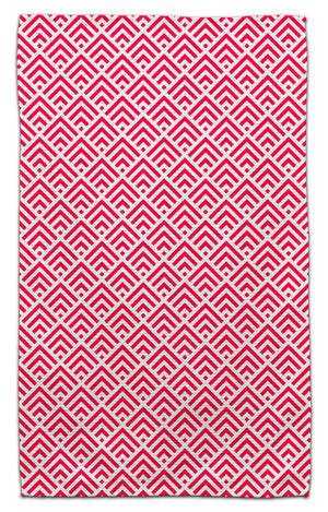 Red Geo Arrow Eco-Friendly Towel