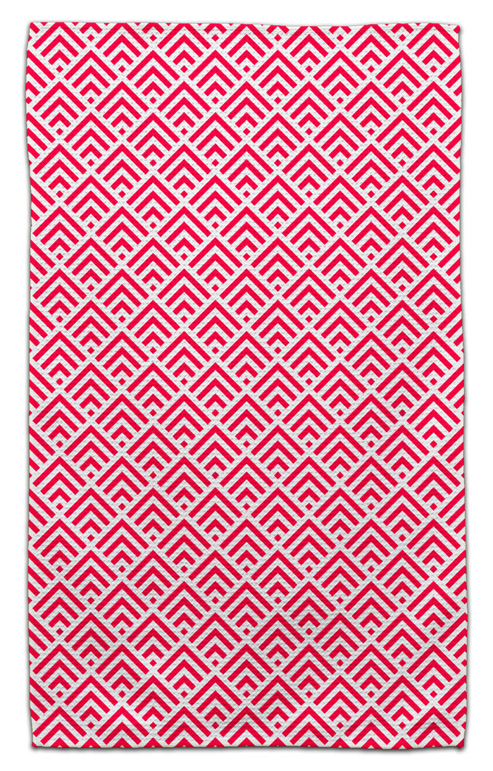 Red Geo Arrow Eco-Friendly Towel