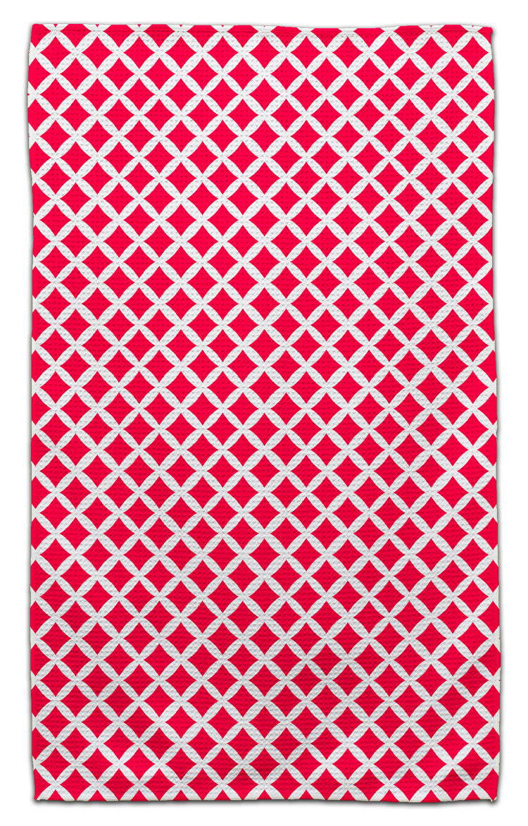 Red Diamonds Eco-Friendly Towel