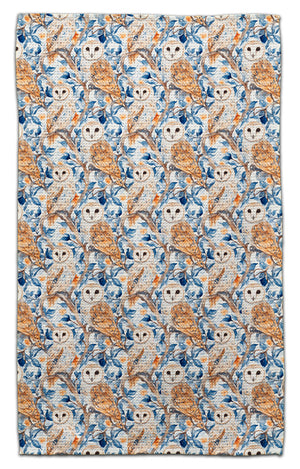 Owl on Branch Eco-Friendly Towel