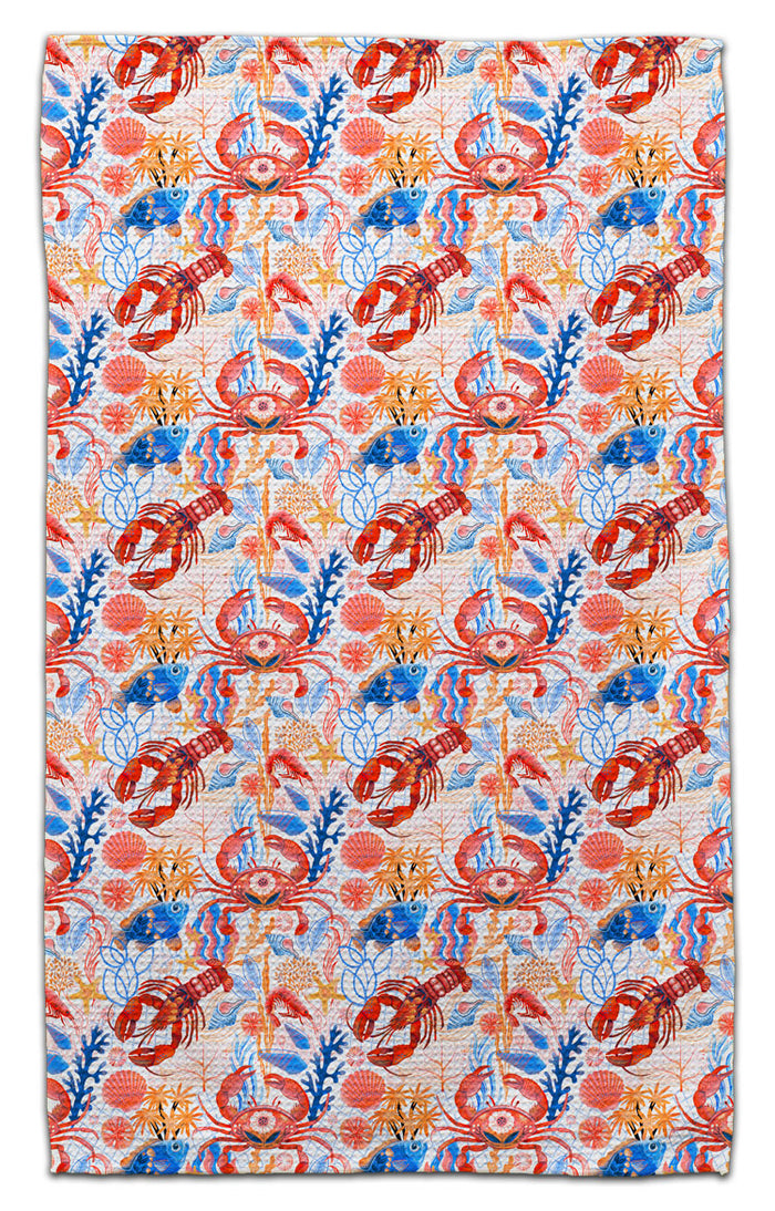 Lobster, Crab, and Fish Eco-Friendly Towel