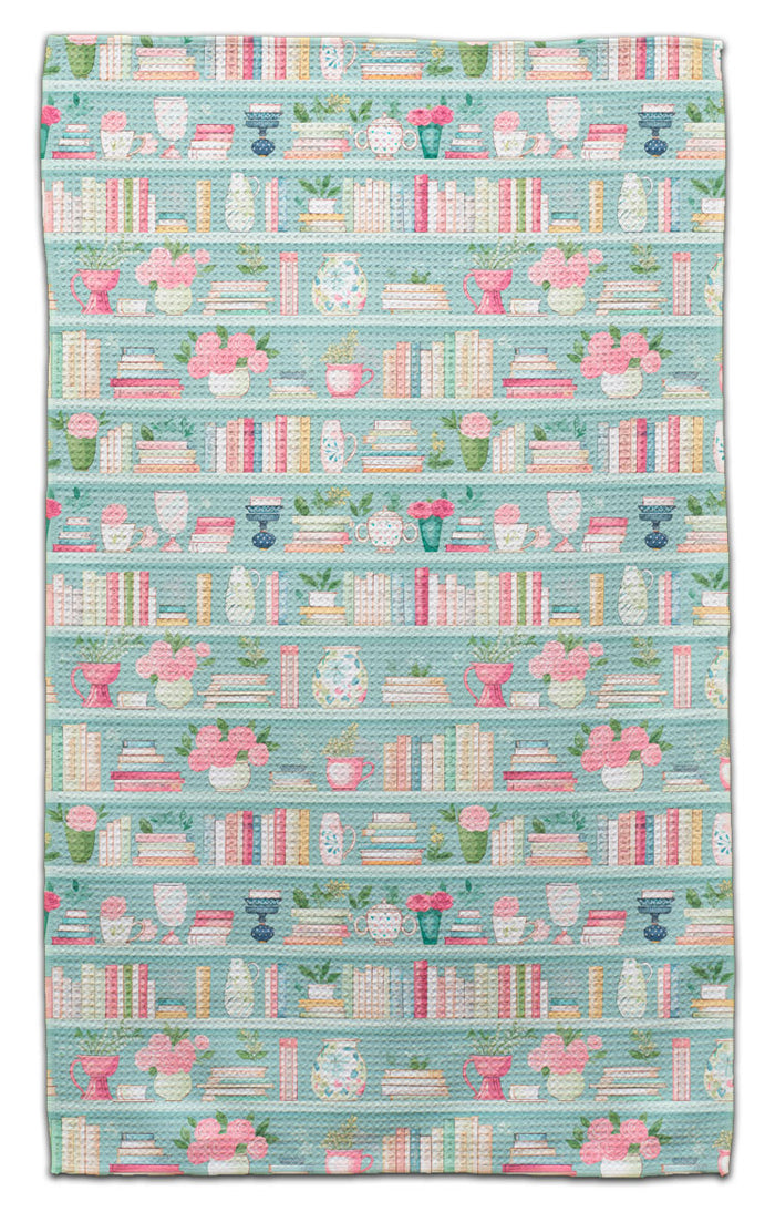 Aqua Bookshelves Eco-Friendly Towel