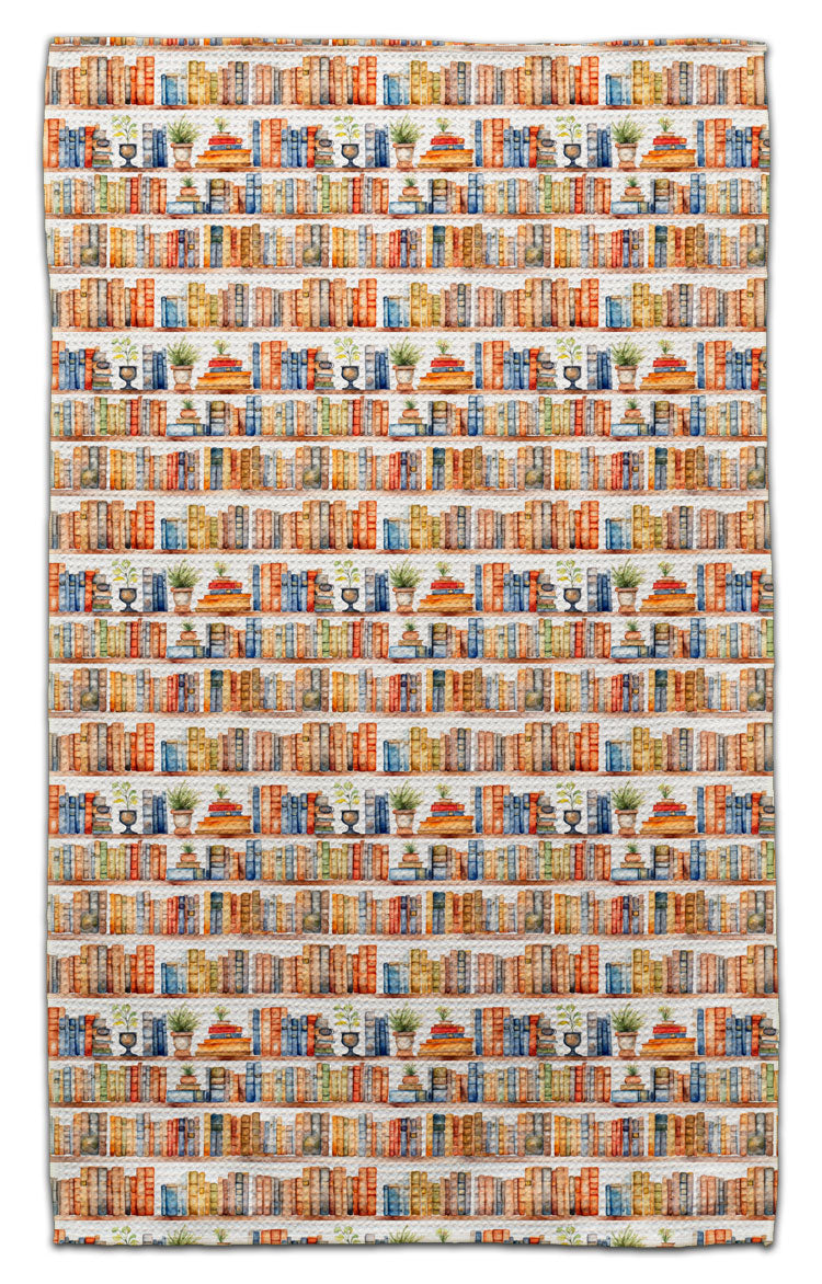 Brown Bookshelves Eco-Friendly Towel