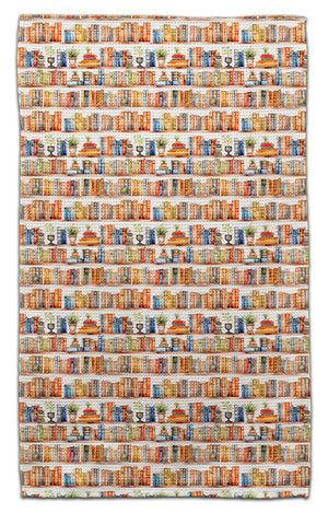 Brown Bookshelves Eco-Friendly Towel