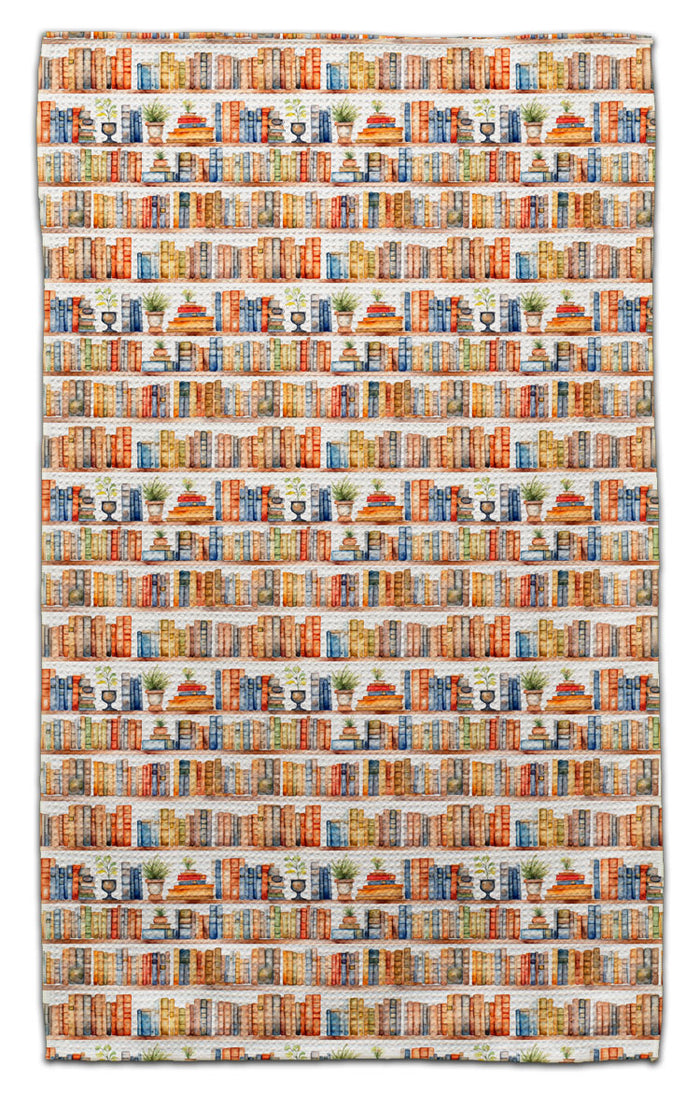 Brown Bookshelves Eco-Friendly Towel