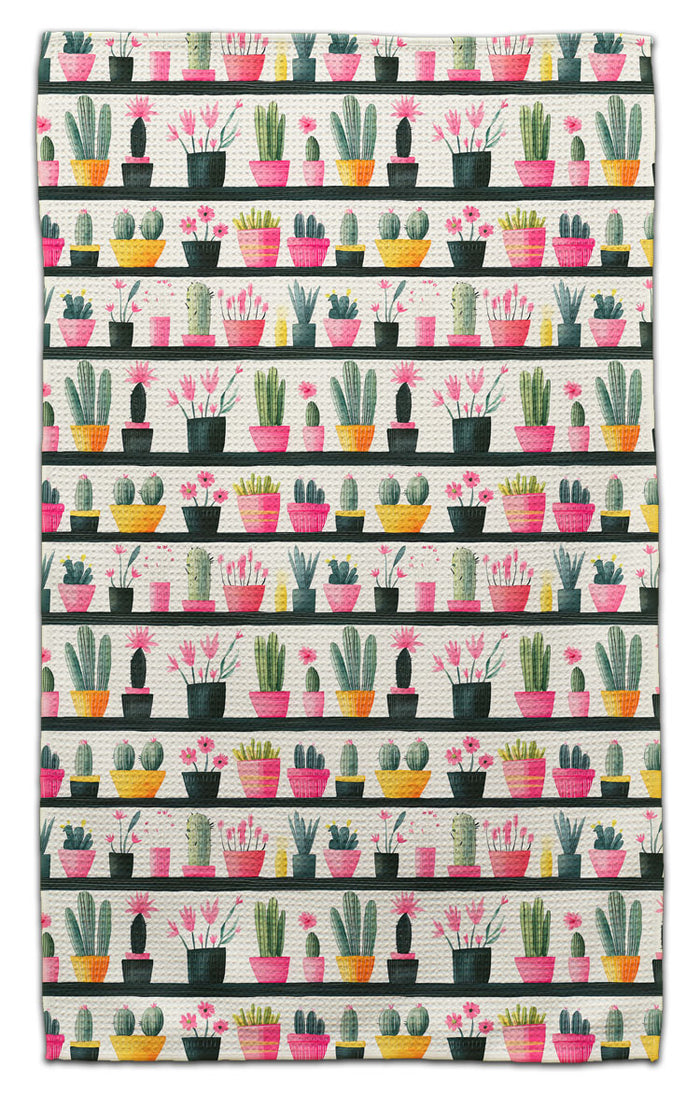 Plants on Shelves Eco-Friendly Towel