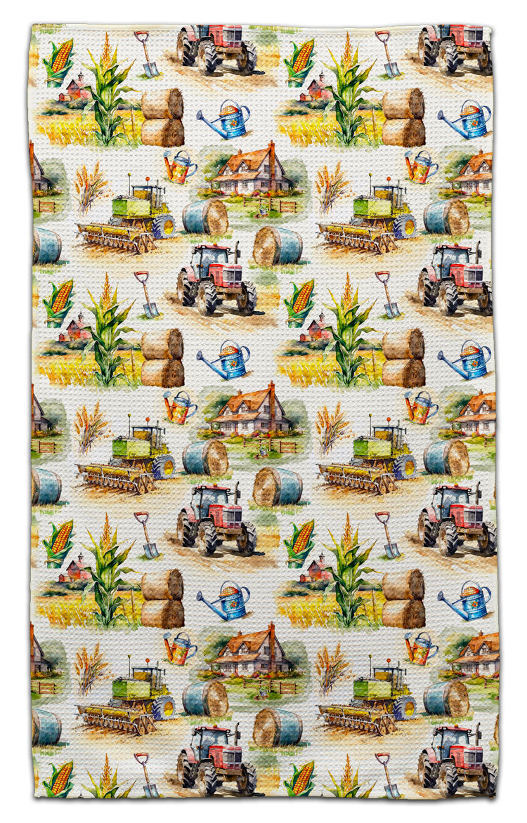 Farm Tractors Eco-Friendly Towel