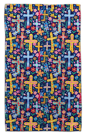 Yellow Crosses Eco-Friendly Towel