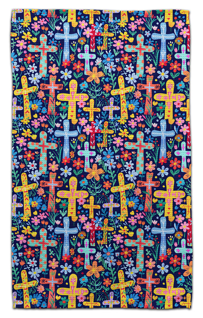 Yellow Crosses Eco-Friendly Towel