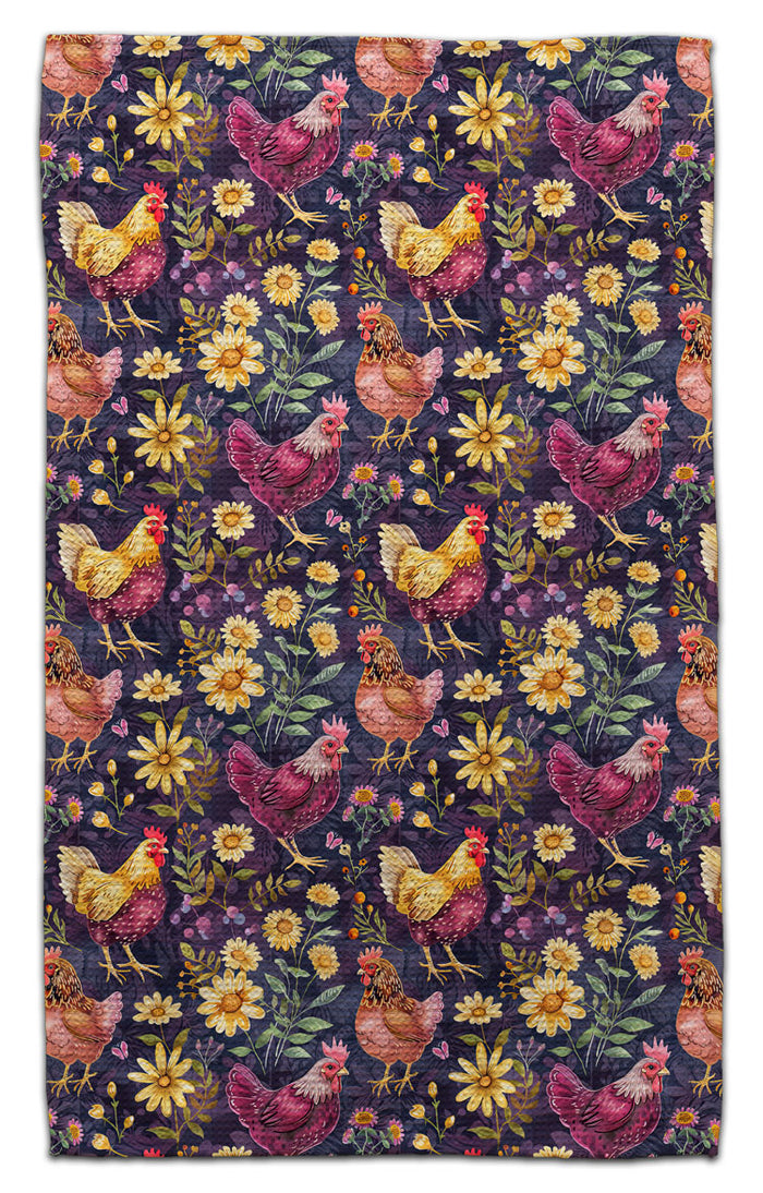 Purple Chickens Eco-Friendly Towel