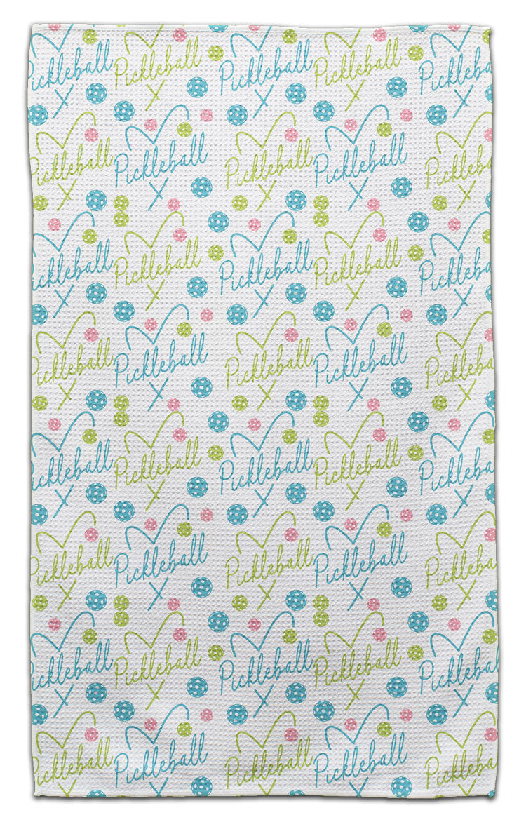 I Heart Pickleball Eco-Friendly Towel