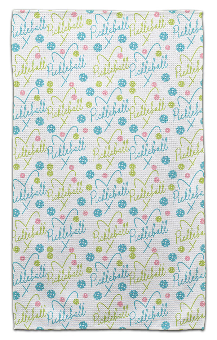 I Heart Pickleball Eco-Friendly Towel