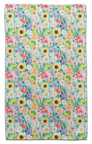 Soft Colors Spring Flowers Eco-Friendly Towel