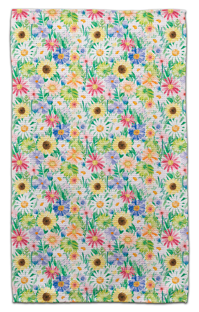 Soft Colors Spring Flowers Eco-Friendly Towel