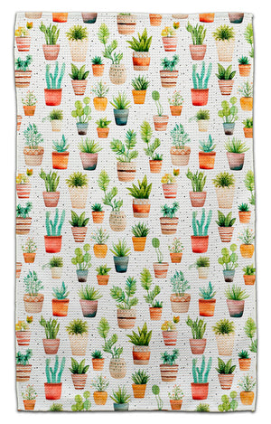 Clay Potted Plants Eco-Friendly Towel