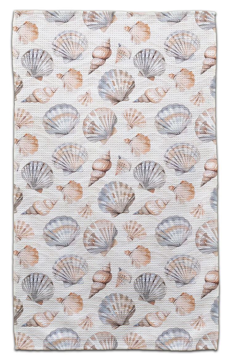 Mixed Shells Beige/Grey Eco-Friendly Towel
