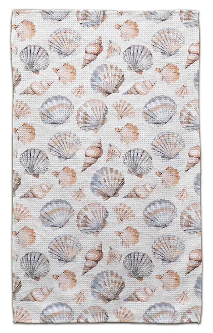 Mixed Shells Beige/Grey Eco-Friendly Towel