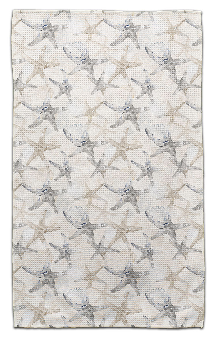 Beige/Grey Starfish Eco-Friendly Towel