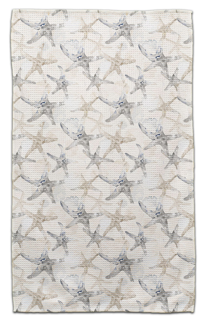 Beige/Grey Starfish Eco-Friendly Towel