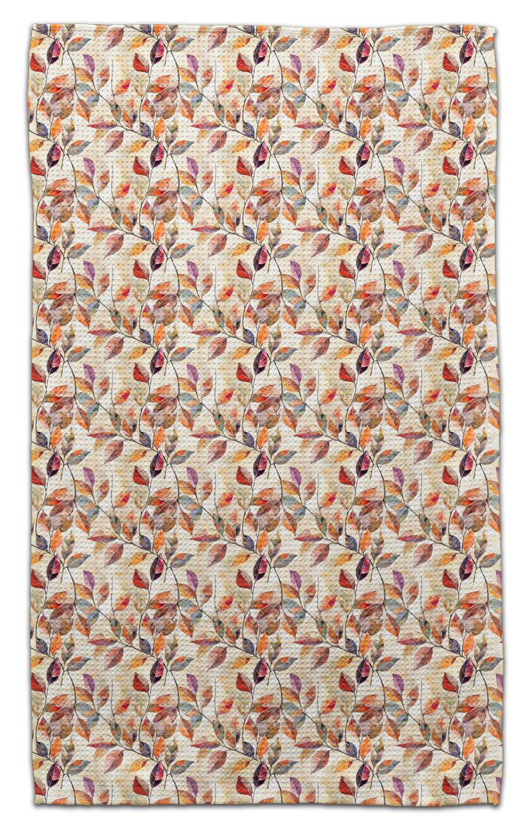 Mosaic Fall Leaves Eco-Friendly Towel