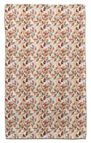 Mosaic Fall Leaves Eco-Friendly Towel