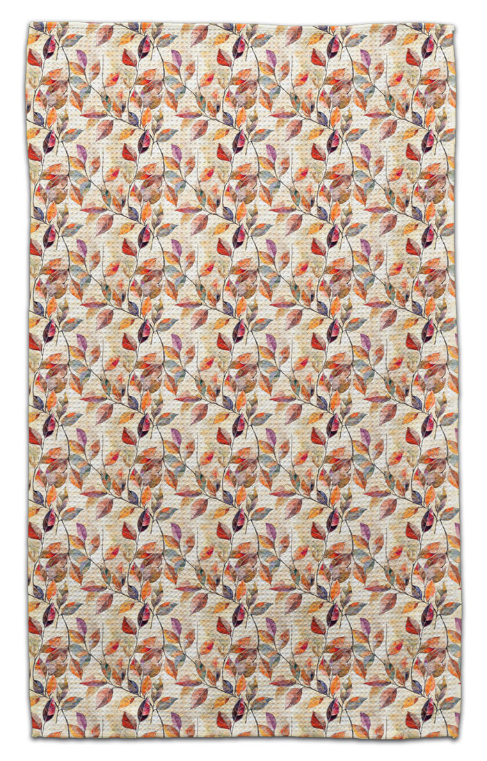 Mosaic Fall Leaves Eco-Friendly Towel