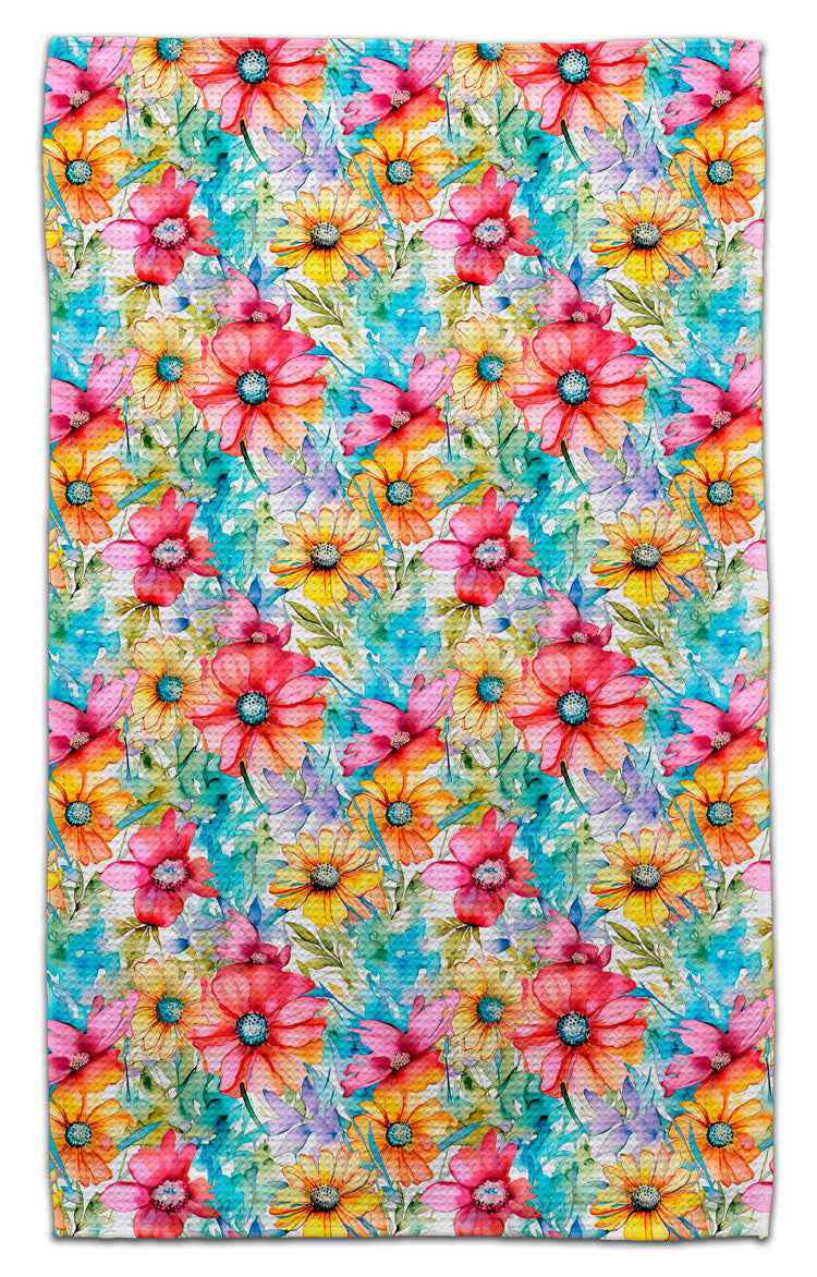 Bright Garden Flowers Eco-Friendly Towel