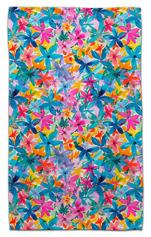 Vibrant Small Spring Flowers Eco-Friendly Towel