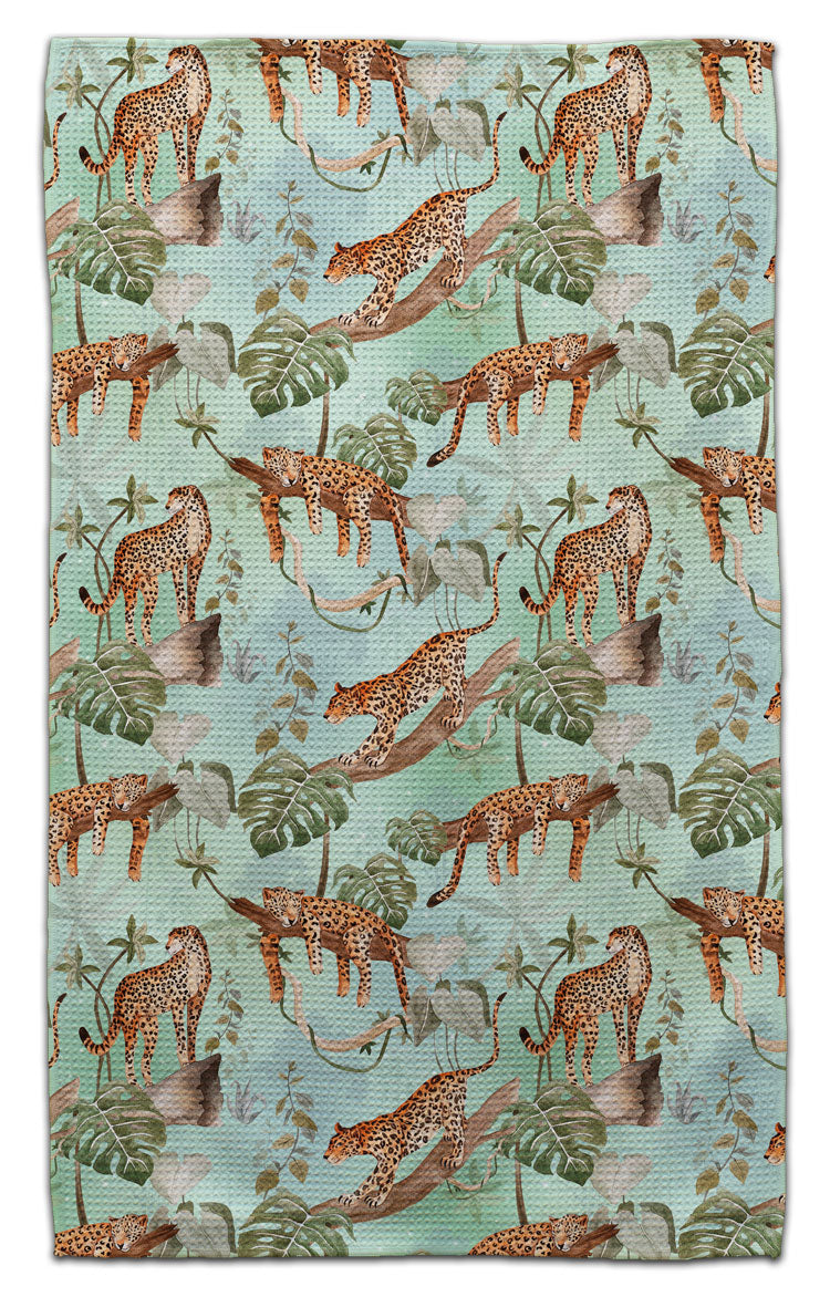 Jaguar in Tree Eco-Friendly Towel