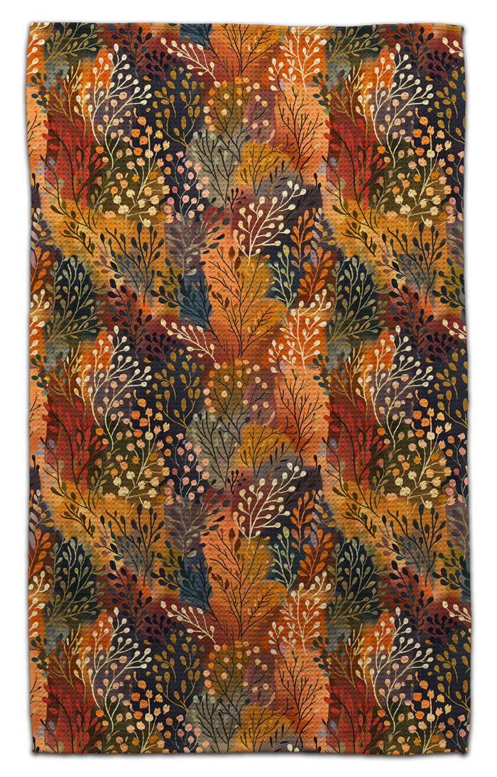 Wispy Fall Leaves Eco-Friendly Towel