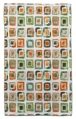 Water Color Squares in Saquares Eco-Friendly Towel