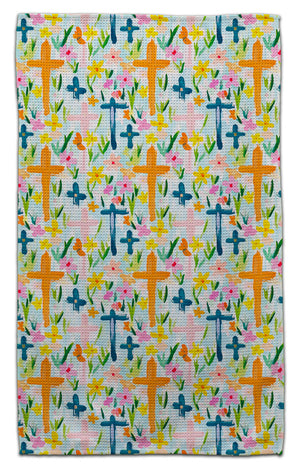 Crosses and Flowers Eco-Friendly Towel