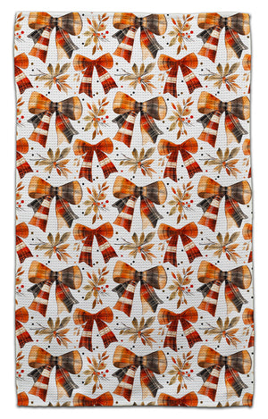 Plaid Bows Eco-Friendly Towel