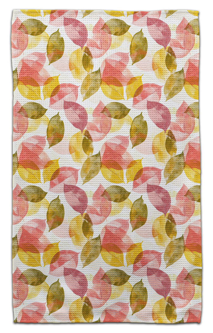 Earth Tone Birch Leaves Eco-Friendly Towel