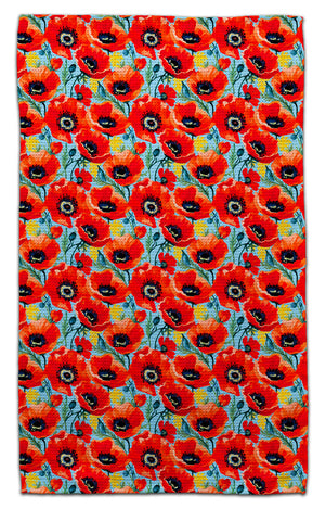 Field of Poppies Eco-Friendly Towel