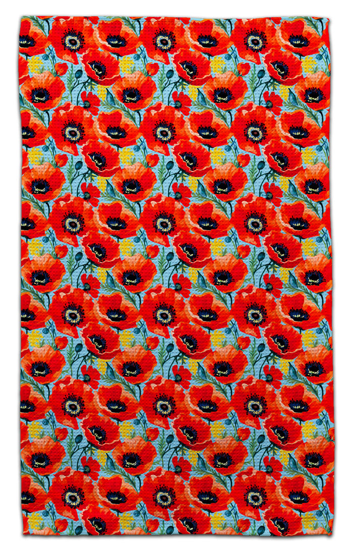 Field of Poppies Eco-Friendly Towel