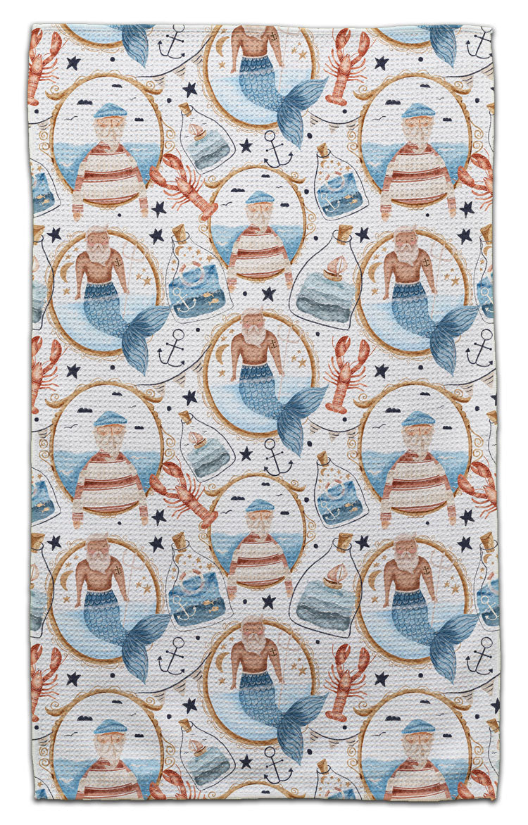 Merman and Captain Eco-Friendly Towel