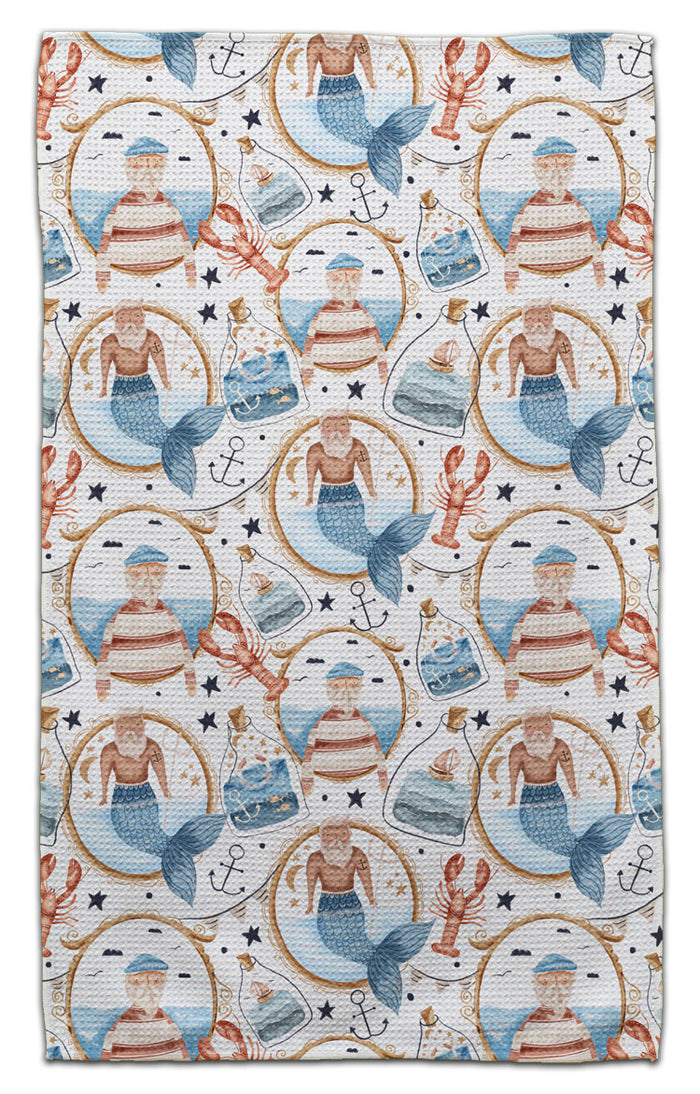 Merman and Captain Eco-Friendly Towel