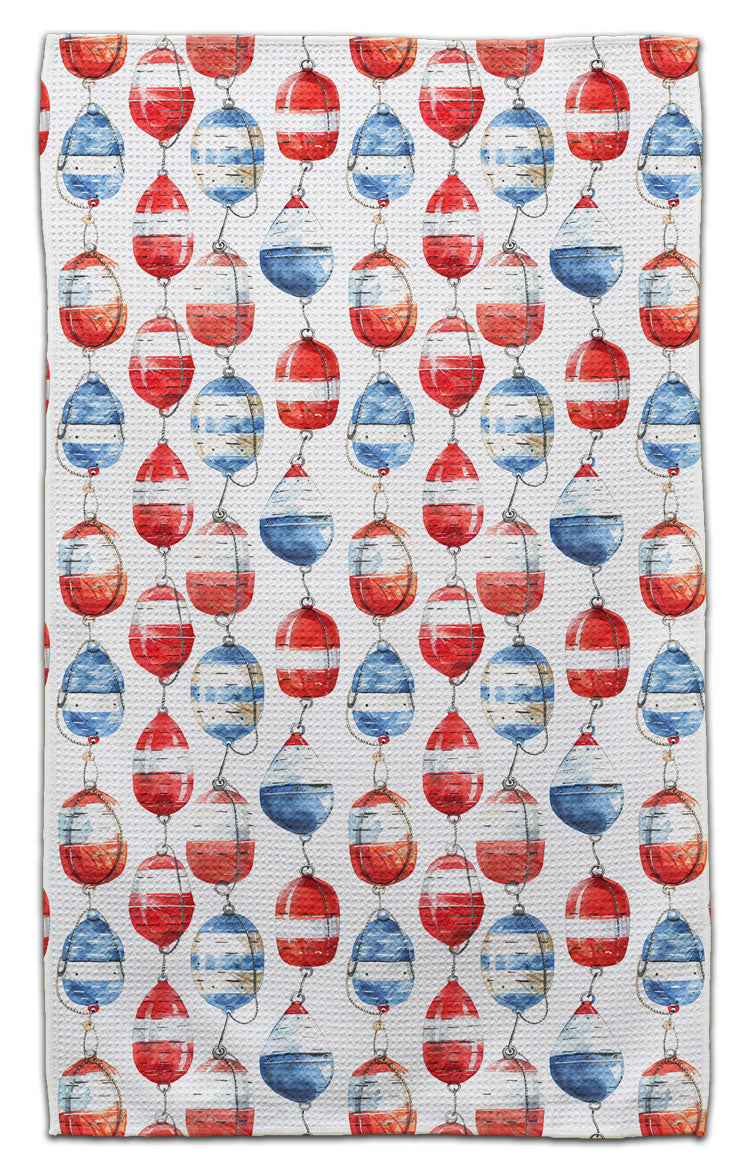 Red & Blue Bobbers Eco-Friendly Towel