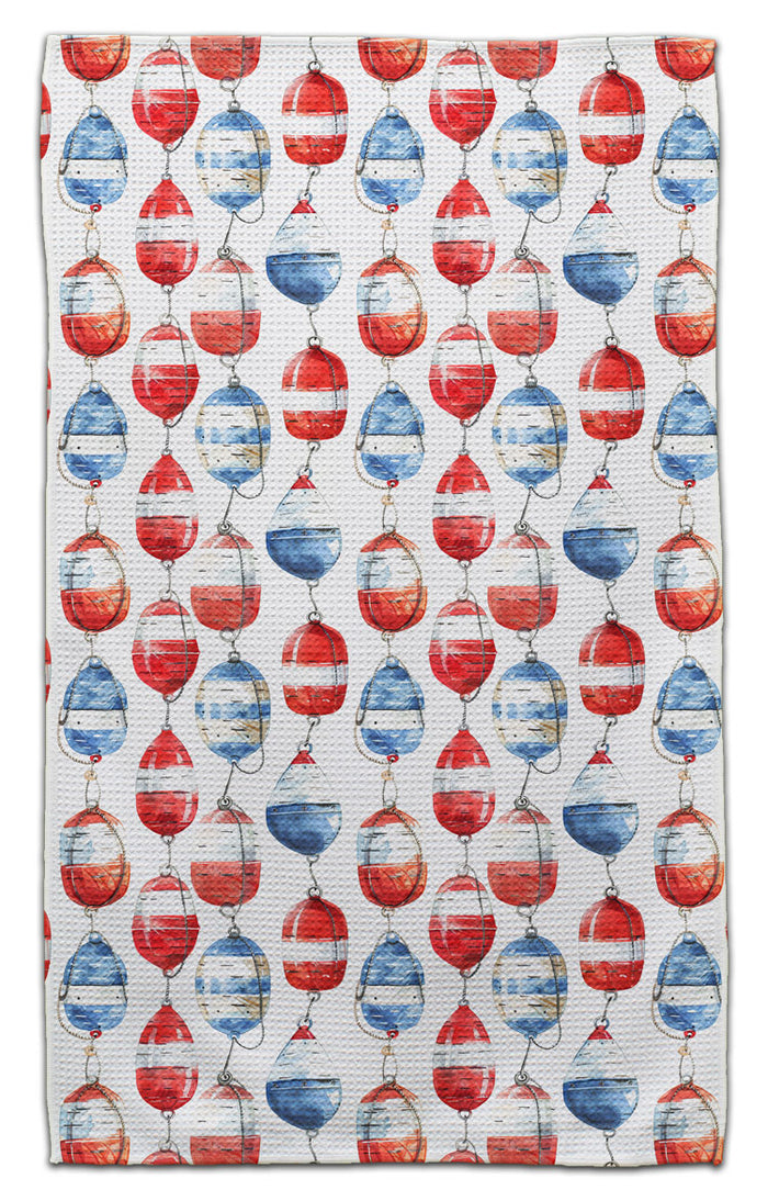 Red & Blue Bobbers Eco-Friendly Towel