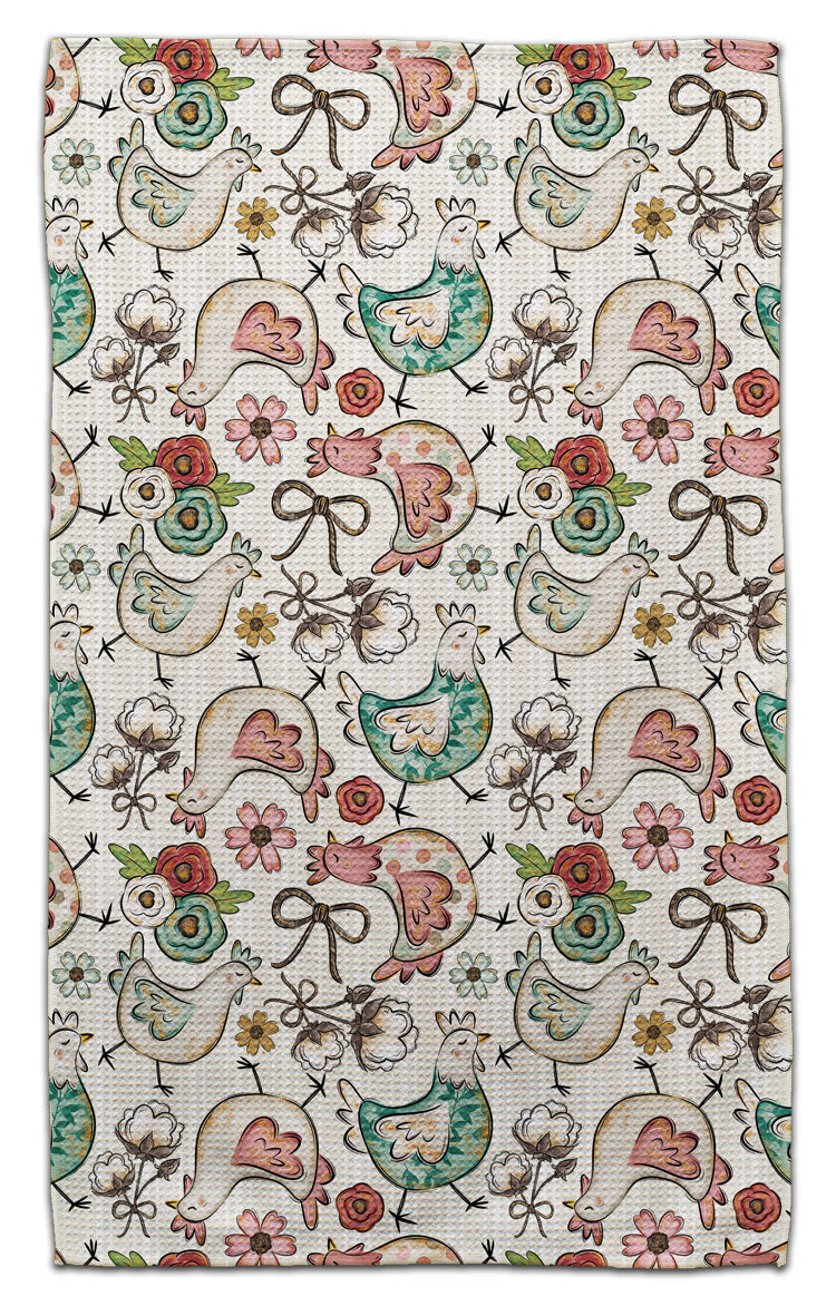 Country Chickens Eco-Friendly Towel
